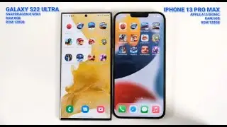Galaxy S22 Ultra Vs Iphone 13 Pro Max Speed Test💪👍