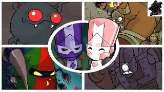 Castle Crashers Remastered HD - All Bosses (2 PLAYER)