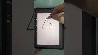 How to make a perfect triangle in Procreate #shorts