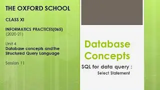 SELECT Statement in SQL