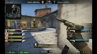 CSGO 1 x 3 and 1 x 4 kills on inferno ( 4k pistol round )