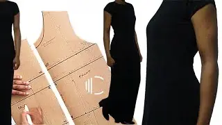 How to Make a Stretchy Dress from a Bodice Pattern | EASY :)