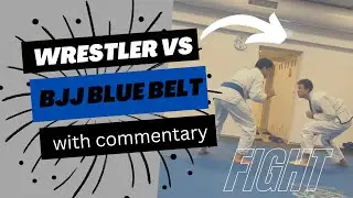 BJJ BLUE BELT VS WRESTLER!!!! JIU JITSU ROLLING WITH COMMENTARY | ATOS ISRAEL