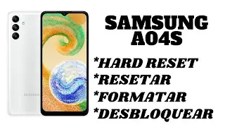 Dr.Celular - Samsung A04S - Hard Reset - Resetar - Formatar - Desbloquear