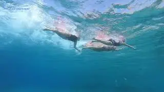 Open water drills - Trio drill 14- A couple in the front, a third in the back changes position