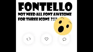 How to use Fontello you don't need all font awesome for three icons