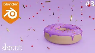 (Hindi) Blender Donut tutorial for absolute beginners - Part 3 | adding sprinklers