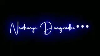 song lyrics Telugu WhatsApp status| black screen lyrics videos | love status | black screen status
