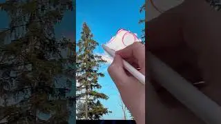 Упражнение для художников🎨Рисую образ из облаков ⛅️