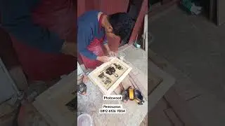 Proses Pembuatan Photowood by woodzone #woodworking #kerajinankayu #ideusaha #kerajinandarikayu