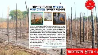 বাগয়ান গ্রামে ৭০০ পিলি বরজ ও ৪০ বিঘা গমে আগুন