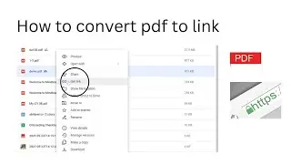 How to convert pdf to link.