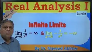 Infinite Limits. f approaches to ∞ or -∞ as x approaches to 0. Real Analysis I. Bartle. Lec-87