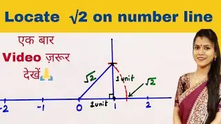 Locate root 2 on number line | How to represent root 2 on number line | Class 9 maths