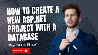 How to create a new ASP.NET project with a database
