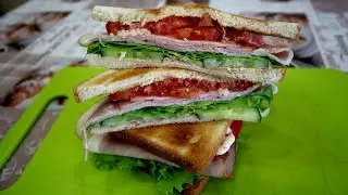 Quick and delicious ham sandwich