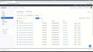 Downloading Zoom Recordings