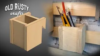 French Cleat Holder for pencils. ( Tool Storage Wall DIY)