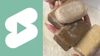Мылю дегтярное мыло | Tar soap | ASMR 