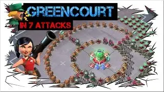 Green Court in 7 Attacks ! Boom Beach Massive Attack