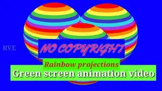#Shorts Rainbow projection green screen animation Chroma key