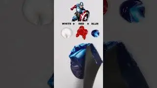 Wrong answers only, tell me the color #colors #mix #colormixing #captainamerica #marvel #avengers