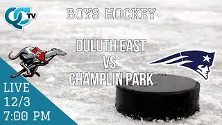 Boys Hockey: Duluth East @ Champlin Park | Champlin Park High School | QCTV
