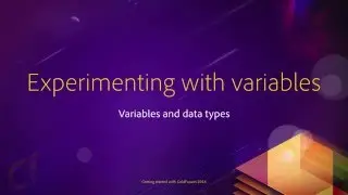 03 Variables and data types ## 02 Experimenting with variables