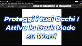 Come impostare la modalità Dark in Microsoft Word tema scuro  Tutorial