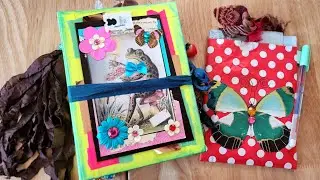 ASMR Trashy Junk Journal Flip Through 🎀 Tingly Book Triggers