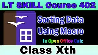 Sorting Data Using Macro / How to Sort Data Using Macro in Open Office Calc-  (I.T Skill Course 402)