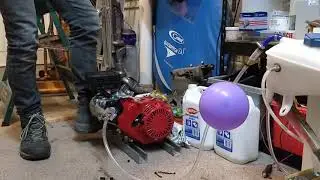 Engine running on HHO gas 