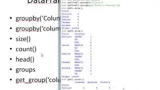 Understanding Python Pandas Dataframes group by object and its function or methods