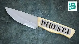 Diresta Skeleton Knife with a Brass Handle