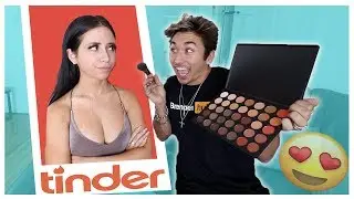 Doing my Tinder Dates Makeup (AWKWARD) w/ Amber Scholl