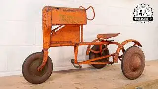 1950s Pedal Tractor Restoration - My Best Work Yet!
