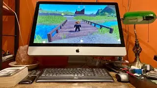 Playing Roblox on an iMac!