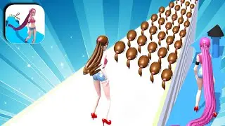 Hair Rush All Levels Mobile Gameplay Walkthrough iOS,Android Pro Game Max Levels 150-153 YQAZM