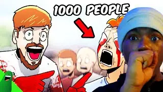 Mr Beast BLINDS 1,000 People | Reaction