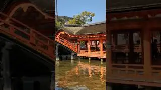 vermilion red reflections at Itsukushima shrine 