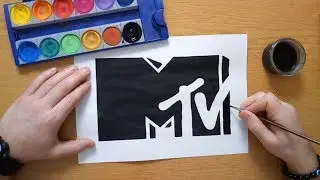 How to draw the MTV logo