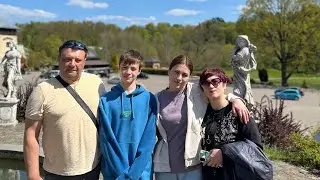 With my parents in Belmontas. We found the biggest mushroom.