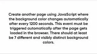 Change background color after time interval in JavaScript