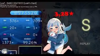 [ Osu!Mania ]  NANO DEATH!!!!! - LeaF 3,28★
