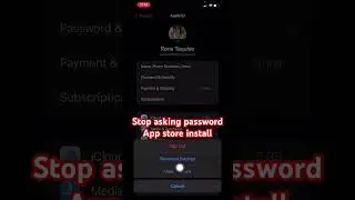 Turn on / Off password require in app store install. #youtubeshorts #iphone #diy #tutorial