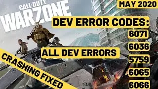 COD Modern Warfare DEV Error 6036,6071, 6065, 6328, 5757| COD Warzone FIX|Crash Fix| Direct X Error|