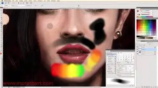 How to blend paint in photoshop
