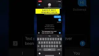 Easily Edit iPhone Text Messages