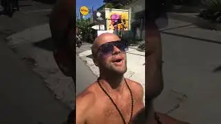 На такси, двигаюсь по Бали