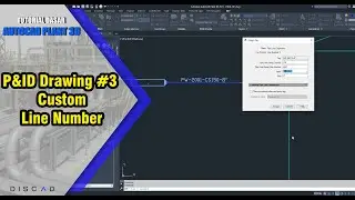 Autocad P&ID Drawing - Custom Line Number #03